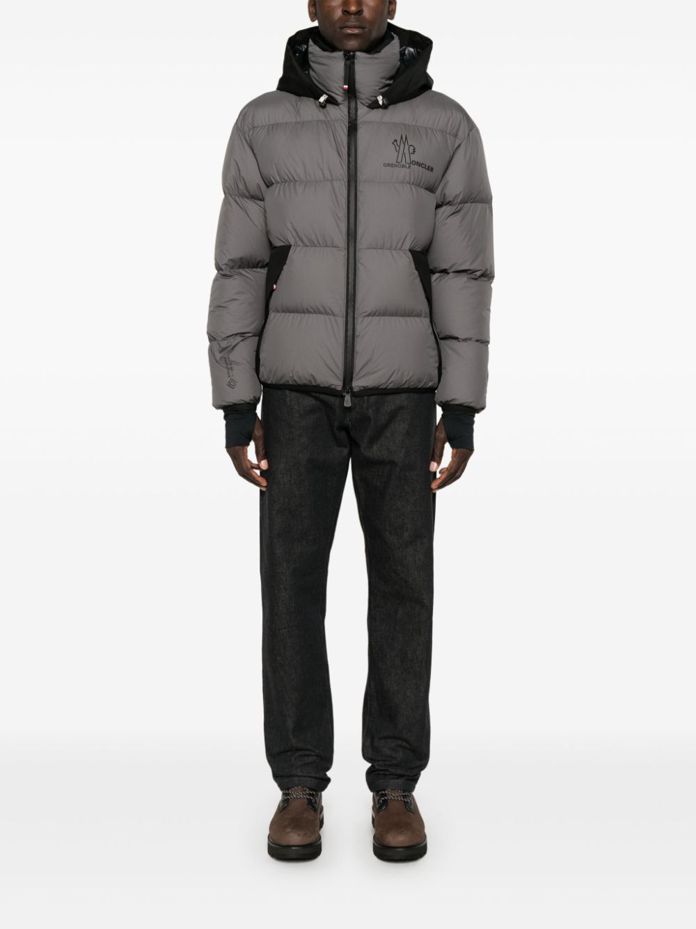 Grey Marcassin padded jacket Moncler grenoble men MONCLER GRENOBLE divincenzoboutique